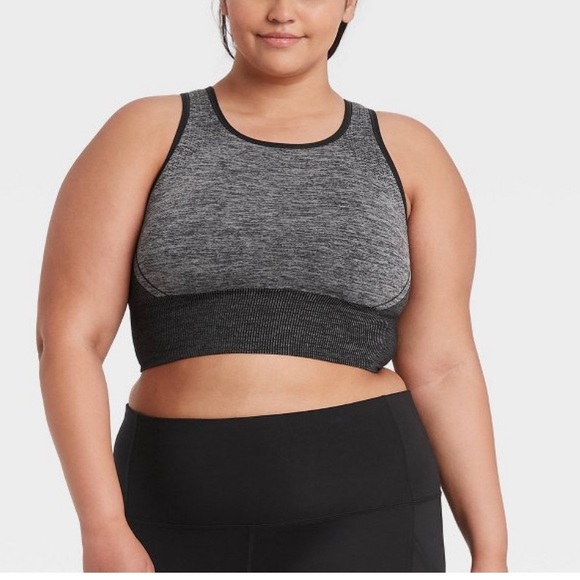 NWT! Olive heather seamless sports bra! - Picture 2 of 3